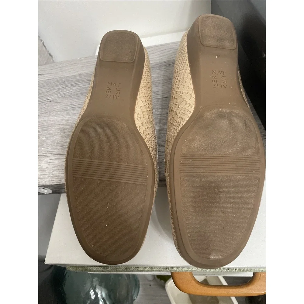 Naturalizer Gadget Taupe snakeskin loafers 9 1/2 M‎ women's